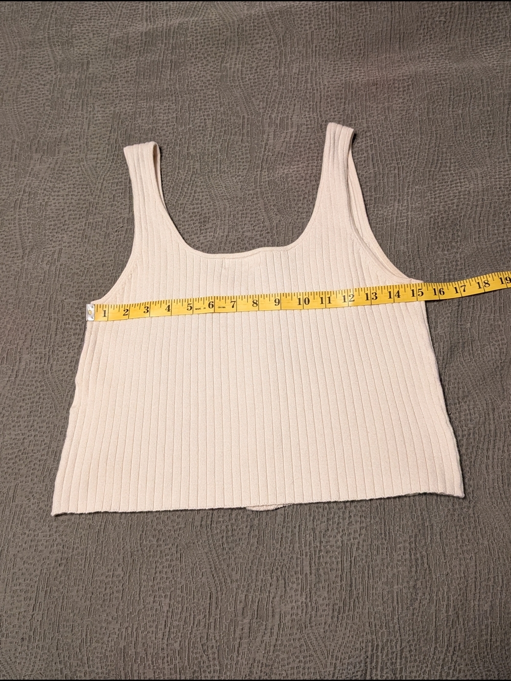 REVOLVE Lovers + Friends Cream Ribbed Button Front Mariposa Tank Top Medium - Picture 10 of 11